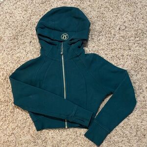Green and gold lulu Zip-Up scuba